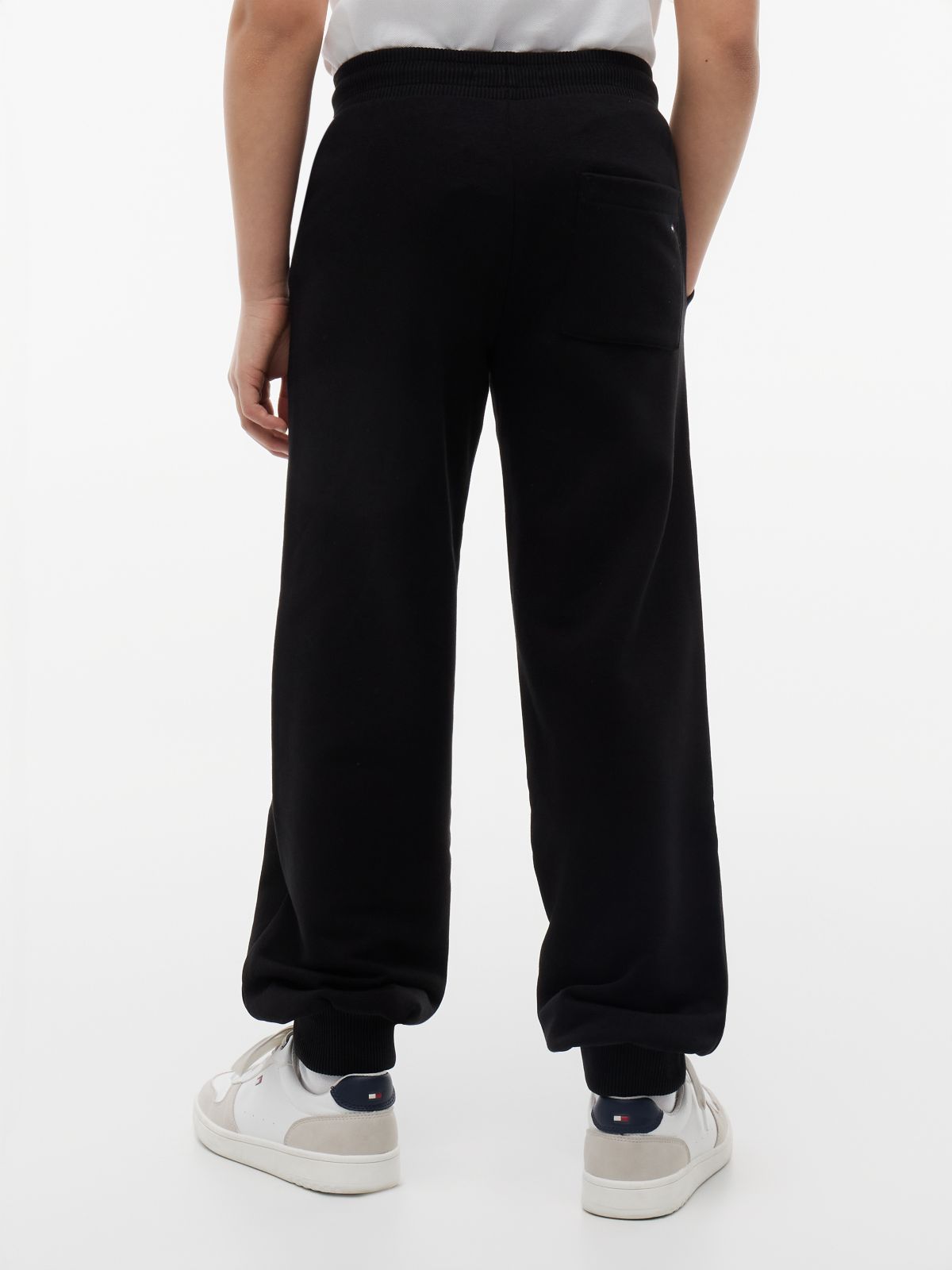 Kids' Rhinestone Flag Sweatpant — Black