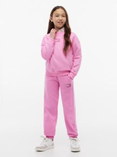 Kids' Rhinestone Flag Sweatpant — Pink Daisy 2