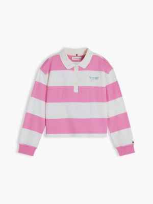 Детские топы Tommy Hilfiger Kids' Rugby Stripe Polo — фото 5