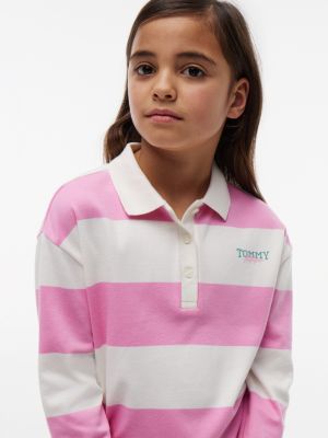 Детские топы Tommy Hilfiger Kids' Rugby Stripe Polo — фото 3