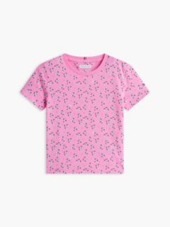 Kids' Doodle Print T-Shirt — Pink Daisy 5