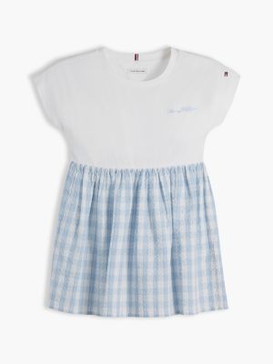 Tommy Hilfiger Kids' Gingham Seersucker Combo Dress — фото 5