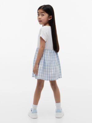 Tommy Hilfiger Kids' Gingham Seersucker Combo Dress — фото 4