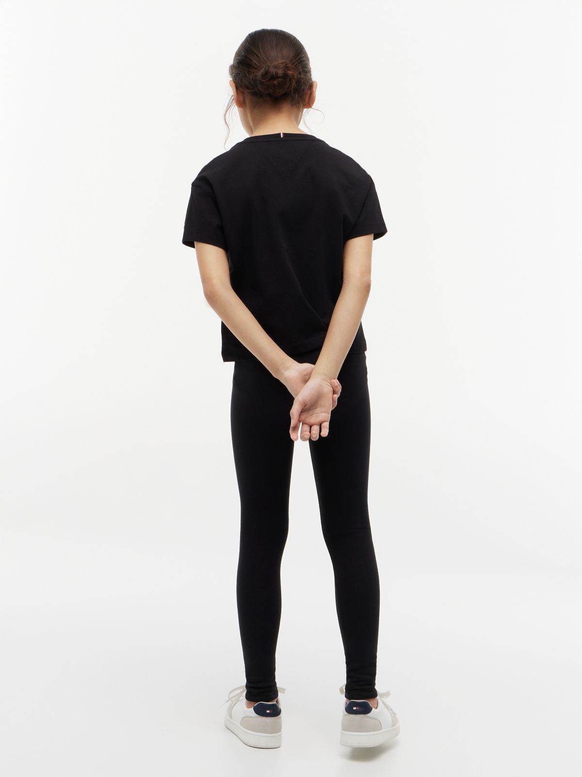 Kids' Tommy Logo T-Shirt & Legging Set — Black