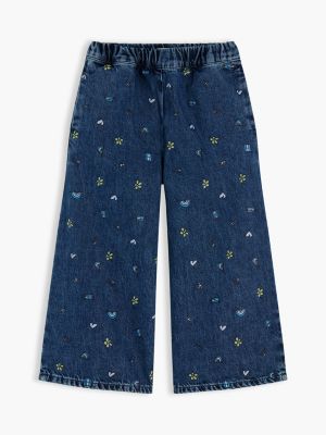 Детские джинсы Tommy Hilfiger Kids' Doodle Print Denim Culotte — фото 5