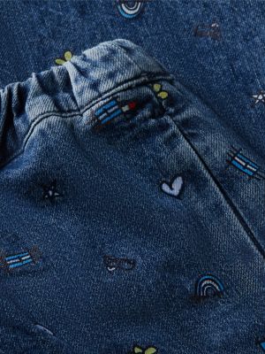 Детские джинсы Tommy Hilfiger Kids' Doodle Print Denim Culotte — фото 6