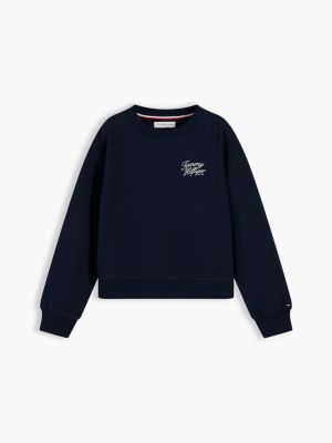 Детские худи Tommy Hilfiger Kids' Script Logo Sweatshirt — фото 5