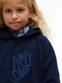 Kids' Tonal Tommy Love Logo Hoodie — Blue 3