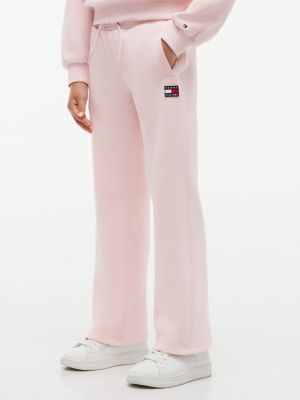 Tommy Hilfiger Girls' Kids' Flag Badge Logo Sweatpant - Whimsy Pink - 16