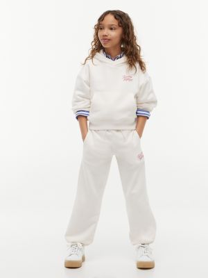 Kids' Script Logo Sweatpant, White