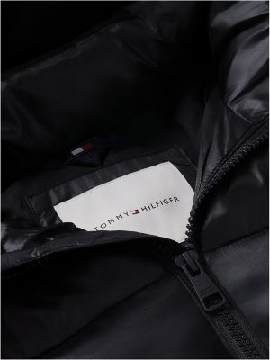 Детская куртка Tommy Hilfiger Shiny Hooded Puffer, цвет: Чёрный — фото 6