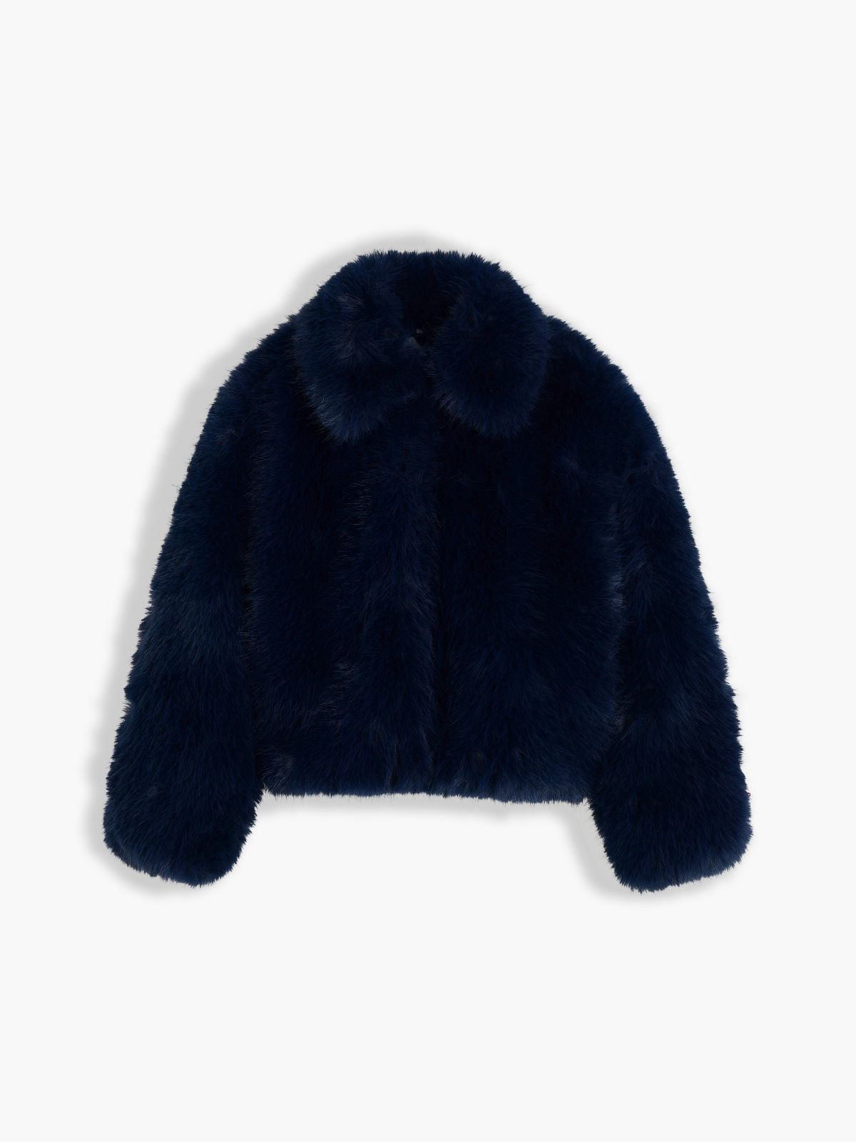 Kids' Faux Fur Jacket — Navy