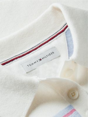 Детские рубашки Tommy Hilfiger Wool Blend Sweater Polo, цвет: Синий — фото 6
