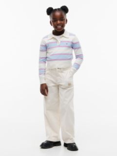 Kids' Wool Blend Sweater Polo — Blue 2