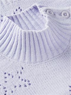 Kids' Star Motif Chenille Sweater — Lavender Ice 6