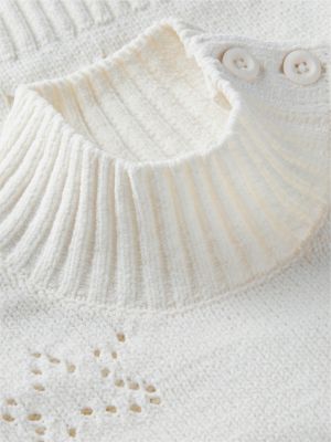 Детский свитер Tommy Hilfiger Star Motif Chenille, цвет: Слоновая кость — фото 6