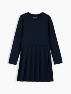 Kids' Ponte Skater Dress — Blue 6