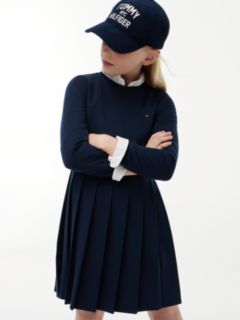 Kids' Ponte Skater Dress — Blue 4