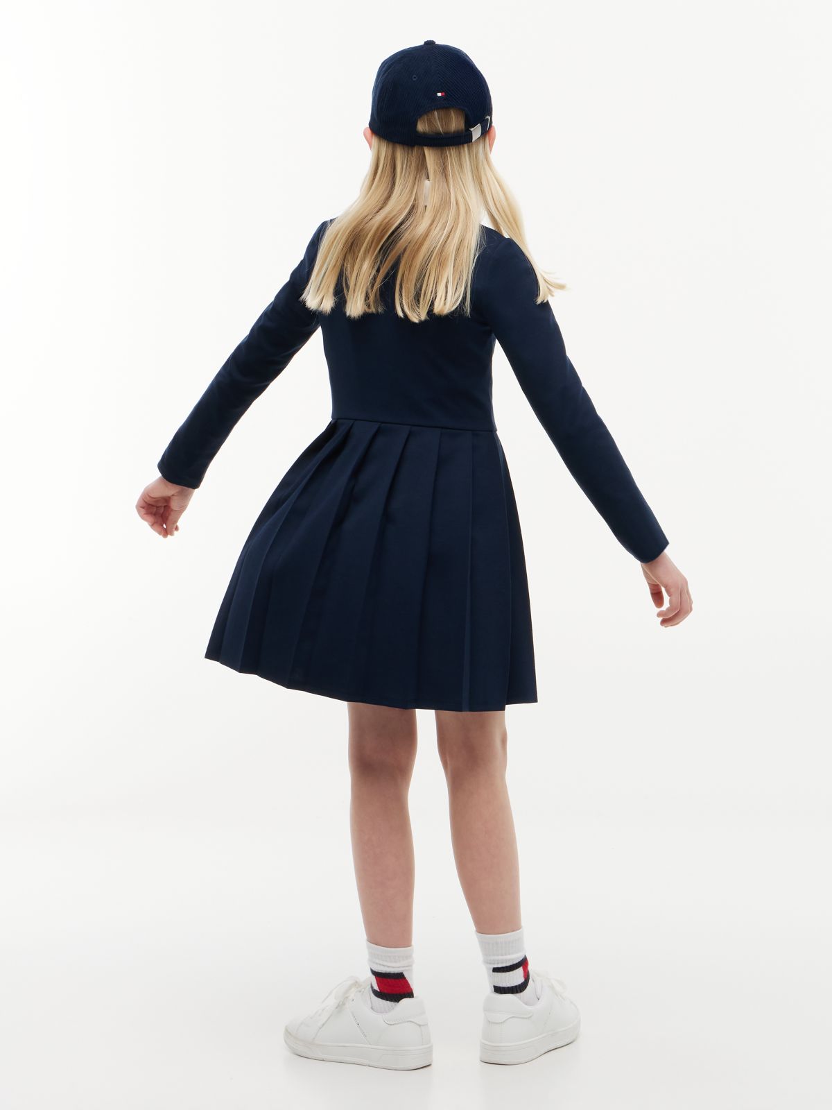 Kids' Ponte Skater Dress — Blue