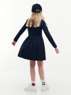 Kids' Ponte Skater Dress — Blue 5