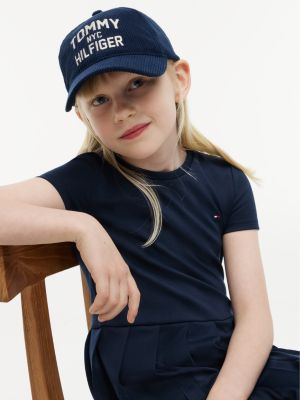 Детское платье Tommy Hilfiger Short-Sleeve Ponte Skater, цвет: Синий — фото 2