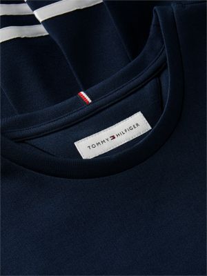 Детское платье Tommy Hilfiger Short-Sleeve Ponte Skater, цвет: Синий — фото 6