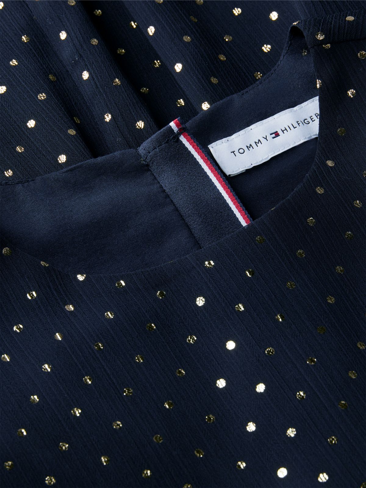 Kids' Foil Dot Party Dress — Blue