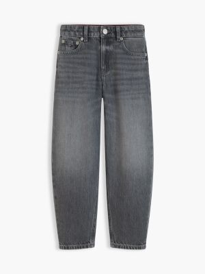 Детские джинсы Tommy Hilfiger Lightweight Barrel Jean, цвет: Greyused — фото 5