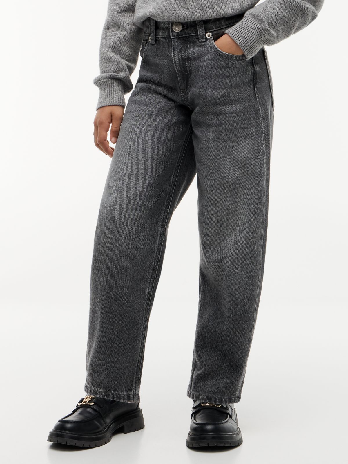 Kids' Lightweight Barrel Jean — Greyused