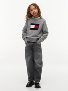 Kids' Lightweight Barrel Jean — Greyused 1