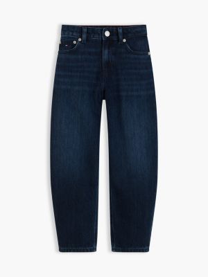 Детские джинсы Tommy Hilfiger Barrel Jean, цвет: Тёмный джинсовый — фото 6
