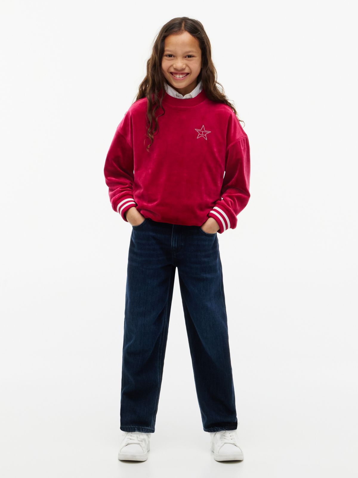 Kids' Barrel Jean — Dark Denim