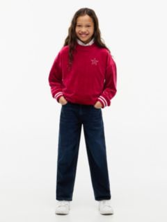 Kids' Barrel Jean — Dark Denim 2
