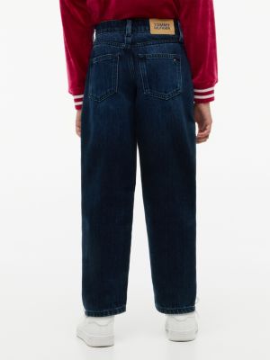 Детские джинсы Tommy Hilfiger Barrel Jean, цвет: Тёмный джинсовый — фото 5