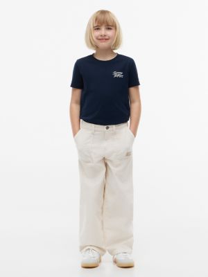 Детские футболки Tommy Hilfiger Kids' Hilfiger Script Logo T-Shirt — фото 2