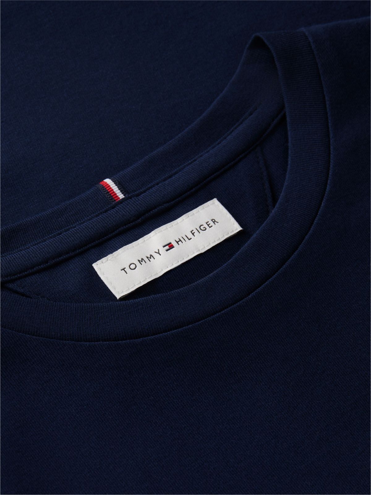 Kids' Hilfiger Script Logo T-Shirt — Dark Blue