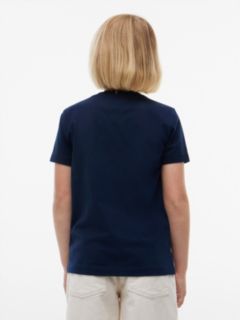 Kids' Hilfiger Script Logo T-Shirt — Dark Blue 4