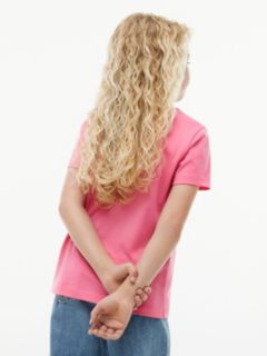 Kids' Hilfiger Script Logo T-Shirt — Exotic Pink 4