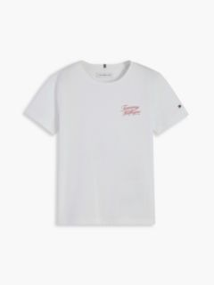 Kids' Hilfiger Script Logo T-Shirt — White 5