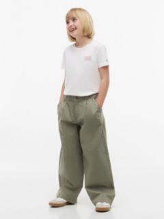 Kids' Hilfiger Script Logo T-Shirt — White 2