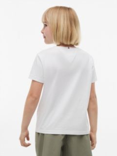 Kids' Hilfiger Script Logo T-Shirt — White 4