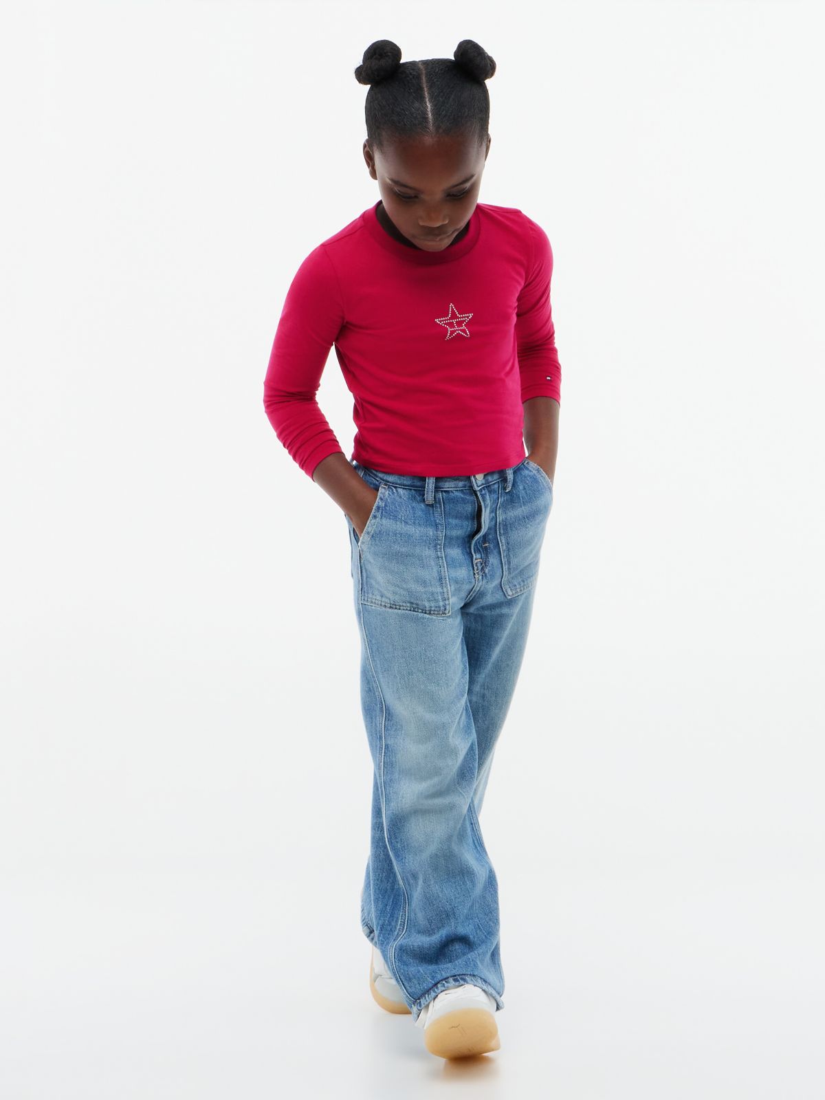Kids' Studded Star Logo T-Shirt — Blissful Berry