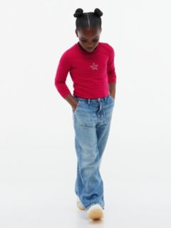 Kids' Studded Star Logo T-Shirt — Blissful Berry 2