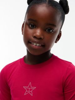 Kids' Studded Star Logo T-Shirt — Blissful Berry 3