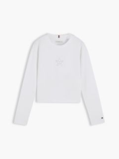 Kids' Studded Star Logo T-Shirt — White 5