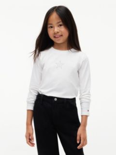 Kids' Studded Star Logo T-Shirt — White 1