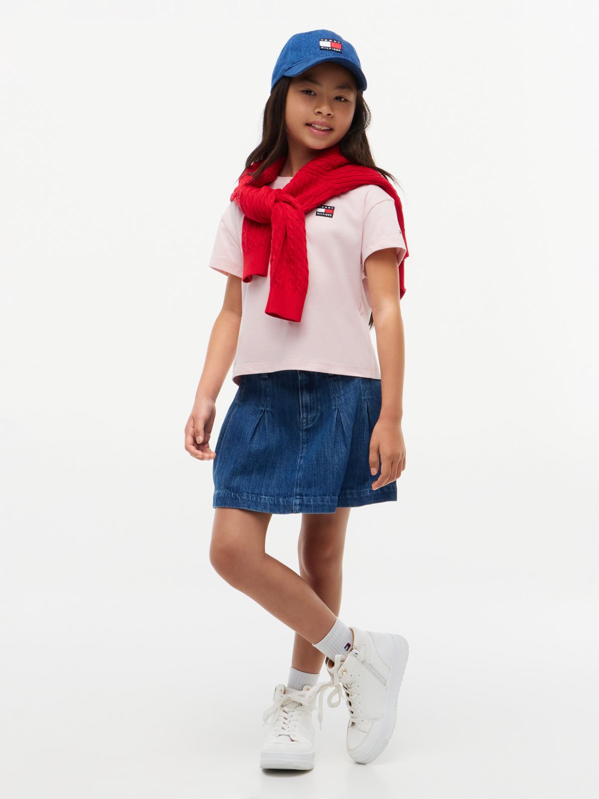 Kids' Flag Badge Logo T-Shirt — Whimsy Pink