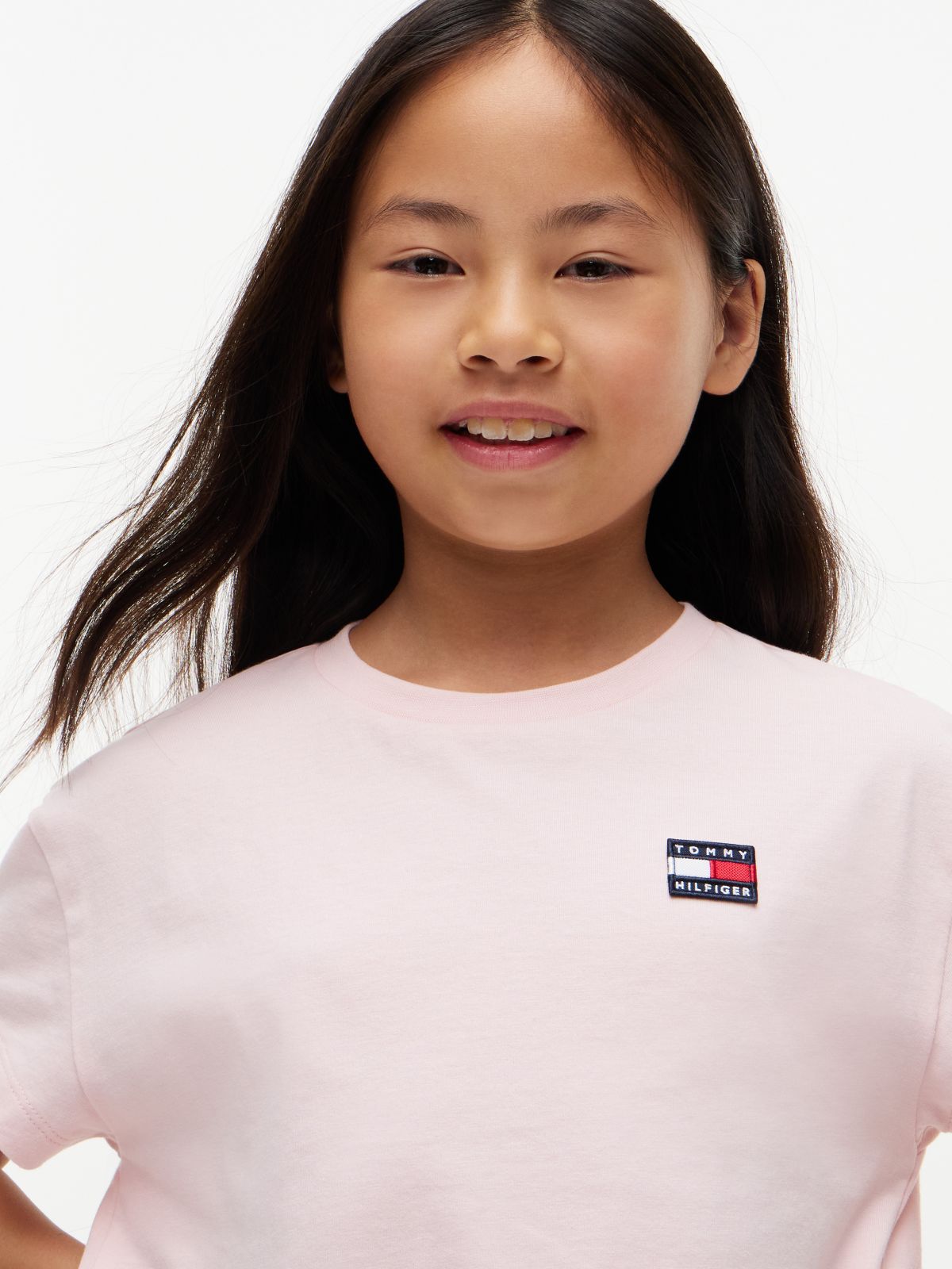 Kids' Flag Badge Logo T-Shirt — Whimsy Pink