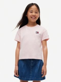 Kids' Flag Badge Logo T-Shirt — Whimsy Pink 1