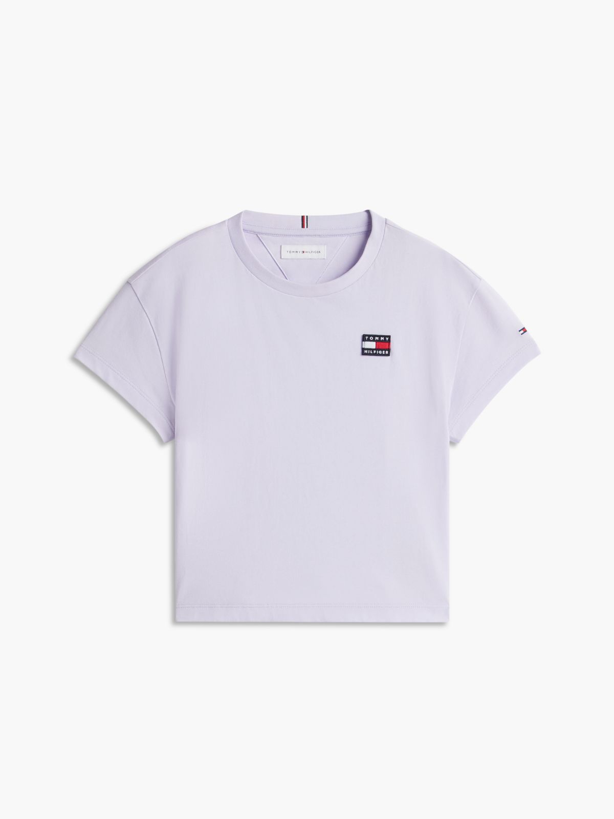 Kids' Flag Badge Logo T-Shirt — Lavender Ice